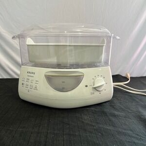Krups Optisteam White Electric Food Steamer with 60‎ Minute Timer and Rice Bowl